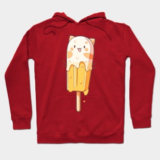 Funny and Cute Cat and Popsicle hybrid Hoodie